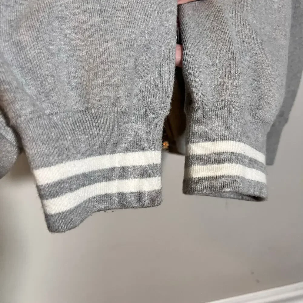 Vtg Polo Ralph Lauren Full Zip Sweater Size XLT Tall Bomber Reverse Weave RARE